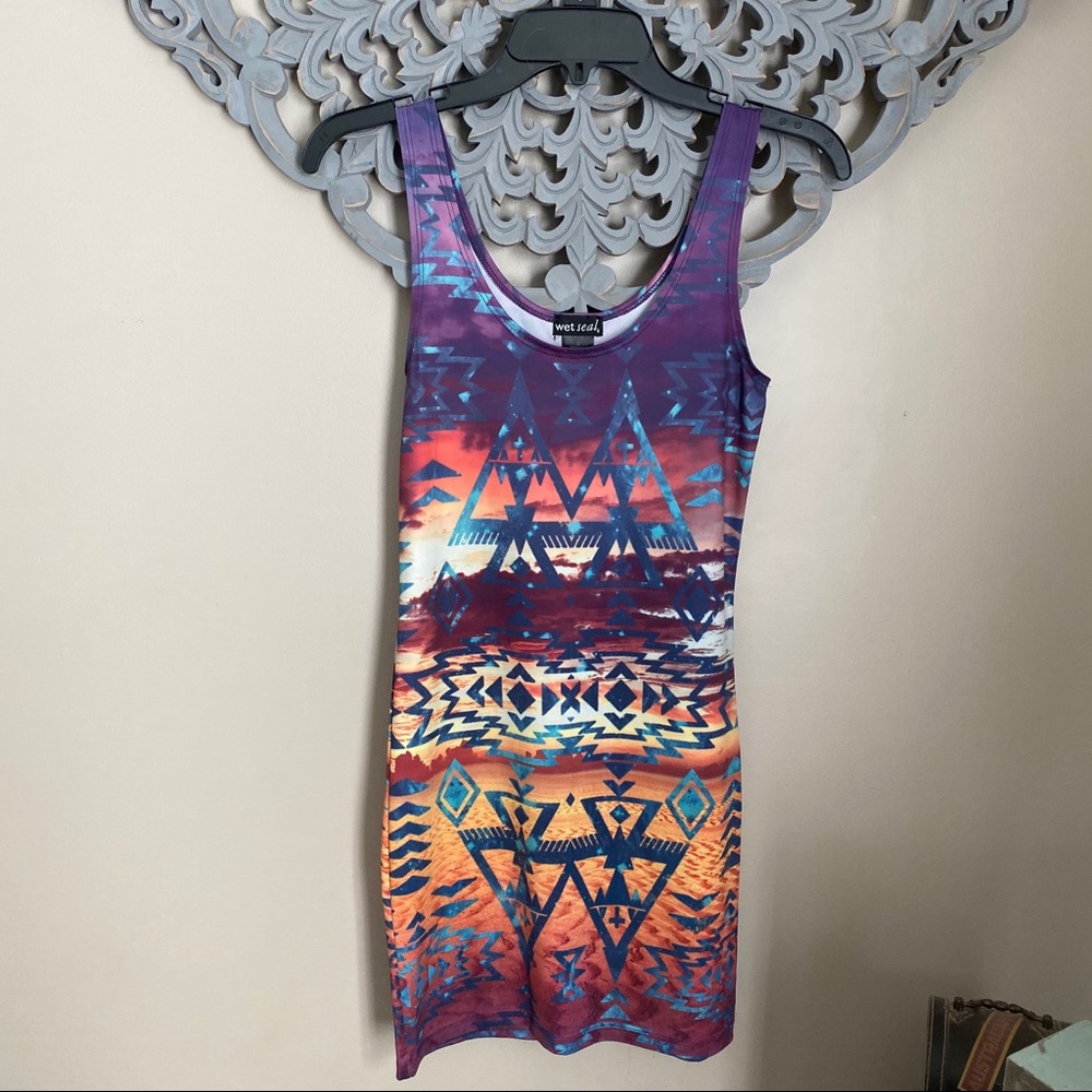 Aztec tank dress